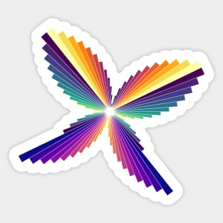 Dusk Butterfly | Flying Wings Bar Charts White Sticker